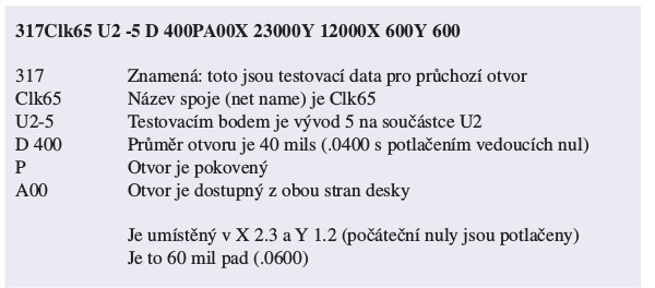 Formát IPC-D-356 ve zkratce 6